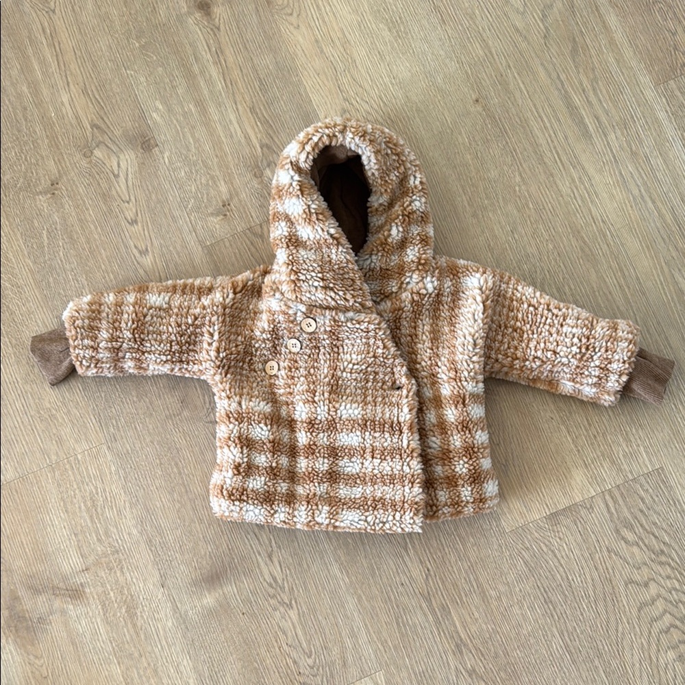 1+ in the Family Cozy Plaid Sherpa Jacket